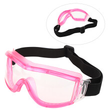 Kids Safety Goggles Anti-Fog & Saliva Protection, 150mm Black/White/Pink