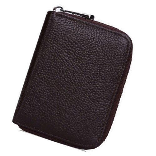 Credit Card Holder RFIDS Blocking Card Case-Coffee
