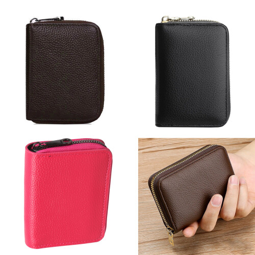 Credit Card Holder RFIDS Blocking Card Case-Coffee 2