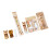 1 Set Capybara Stationery Set Sharpener Ruler-Coffee color 1