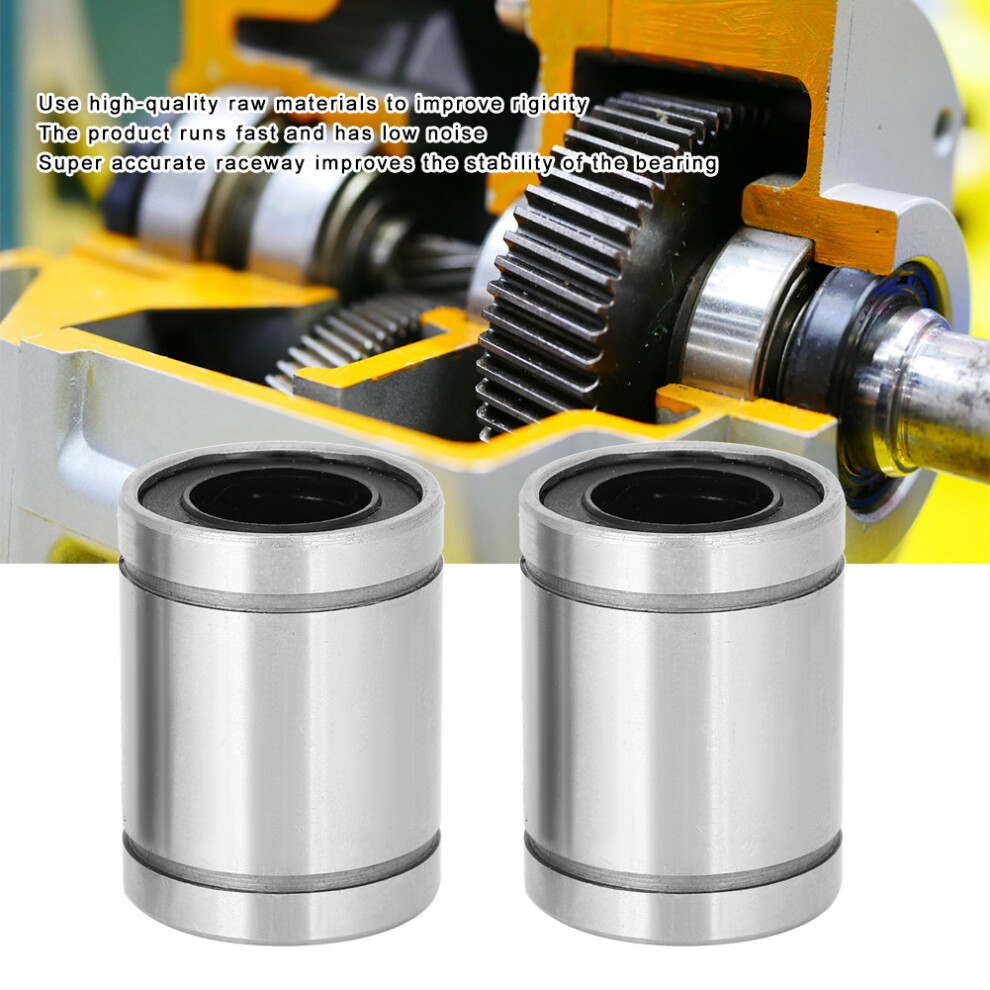 Low Noise Lm16uu Linear Bearings 2Pcs Flanged Extended High Speed 9461361747798
