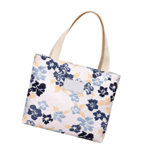 Große Kapazität, Blumenmuster, Henkeltasche, praktische-Blau