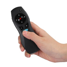 Kabelloser Presenter 2,4 GHz Laserpointer mit USB-Empfänger, 12 Tasten, Schwarz