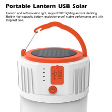 Portable USB Solar Lantern 24 LED Beads Battery & Light for Camping & Outages