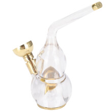 Filtered Water Pipe Portable Mini DualPurpose Acrylic Copper Alloy Smoking Pipe