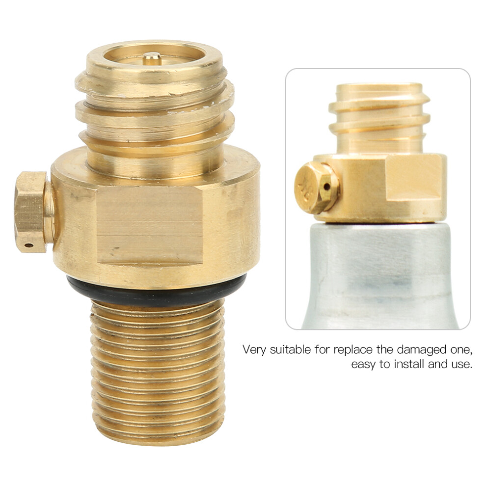Refill Co2 Valve Adapter M18x1.5 Brass Replacement For Soda, 420X220x260mm 7891361754632