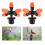 Garden Adjustable Misting Sprayer Nozzle G1/2 Male Thread Micro Drip Irrigation 1