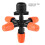 Garden Adjustable Misting Sprayer Nozzle G1/2 Male Thread Micro Drip Irrigation 4