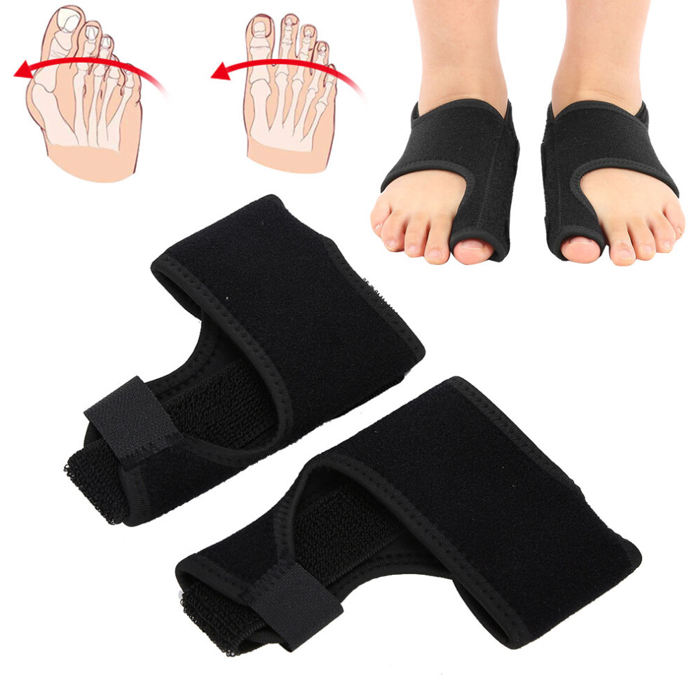 Black Day & Night Splint Toe Separator For Hallux Valgus Correction