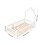 Living And Home Pine Wood House-Shaped Bed Frame, White 6
