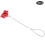 10Pcs Red Plastic Dust Cap for 50A Forklift Connectors, Hard Texture 10