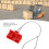 10Pcs Red Plastic Dust Cap for 50A Forklift Connectors, Hard Texture 3