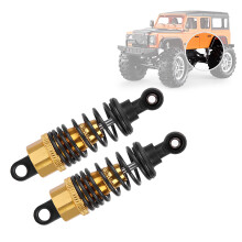 2 Stück 68mm Metallstoßdämpfer für 1:10 RC Auto Goldfarbe Langlebig