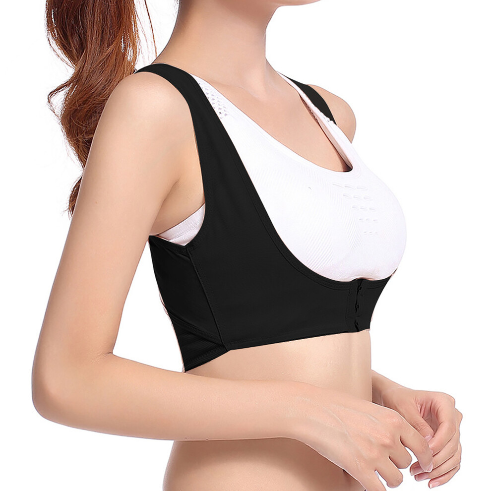 Black Adult Men Women Posture Corrector Brace Belt S-Xxl