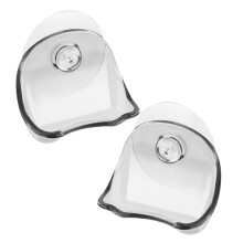 2Ud Soporte Para Afeitadoras Con Ventosa Gris, De Espacio
