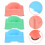 3Pcs Compact Plastic Step Stool for Kids Bathroom and Household 11