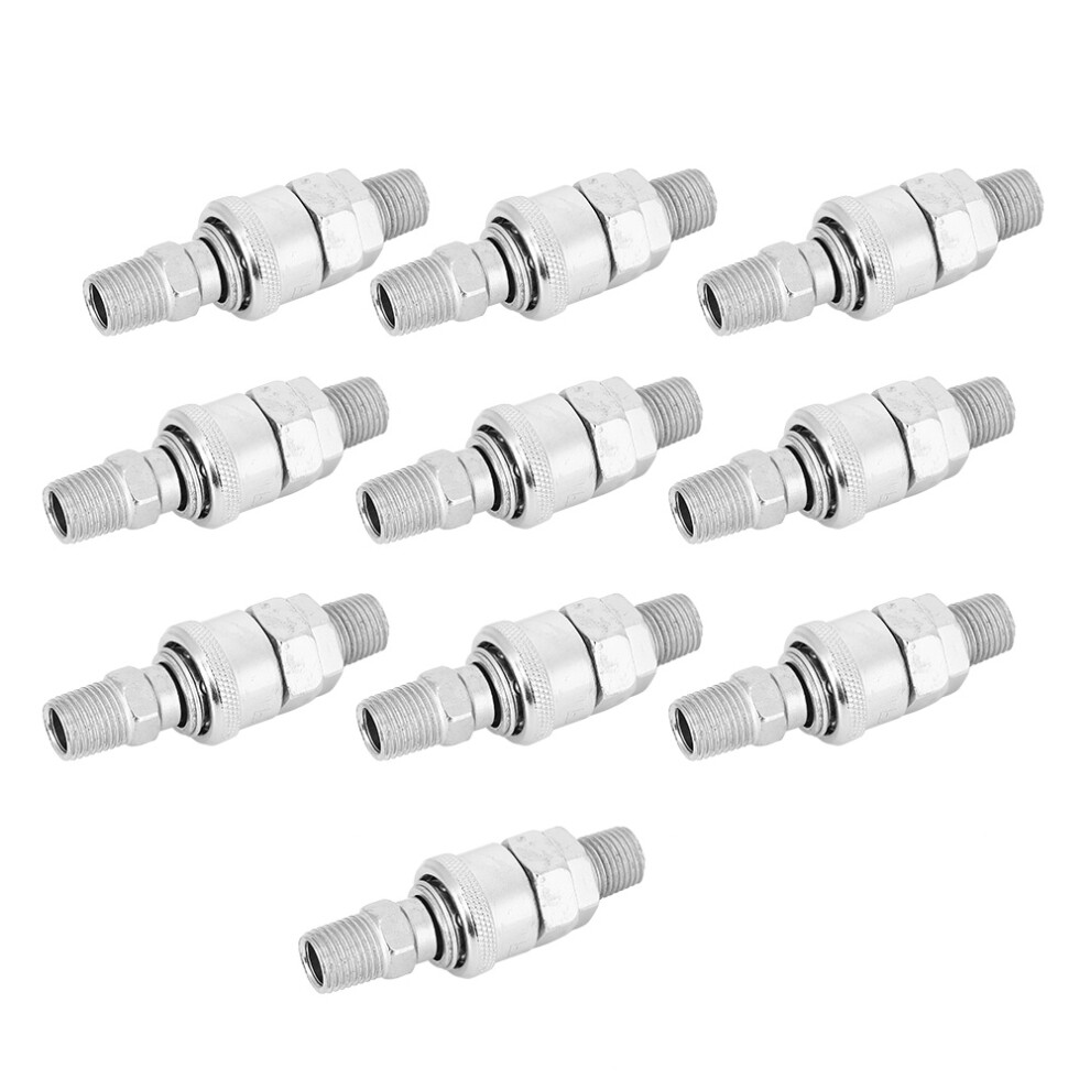10Pcs Stainless Steel Quick Release Air Compressor Connectors 13Mm 6911361765931