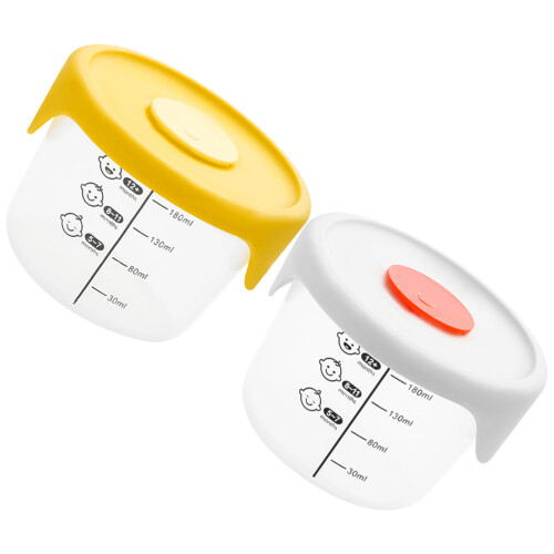 2Pièces Boîtes De Stockage Bébé Pp+silicone