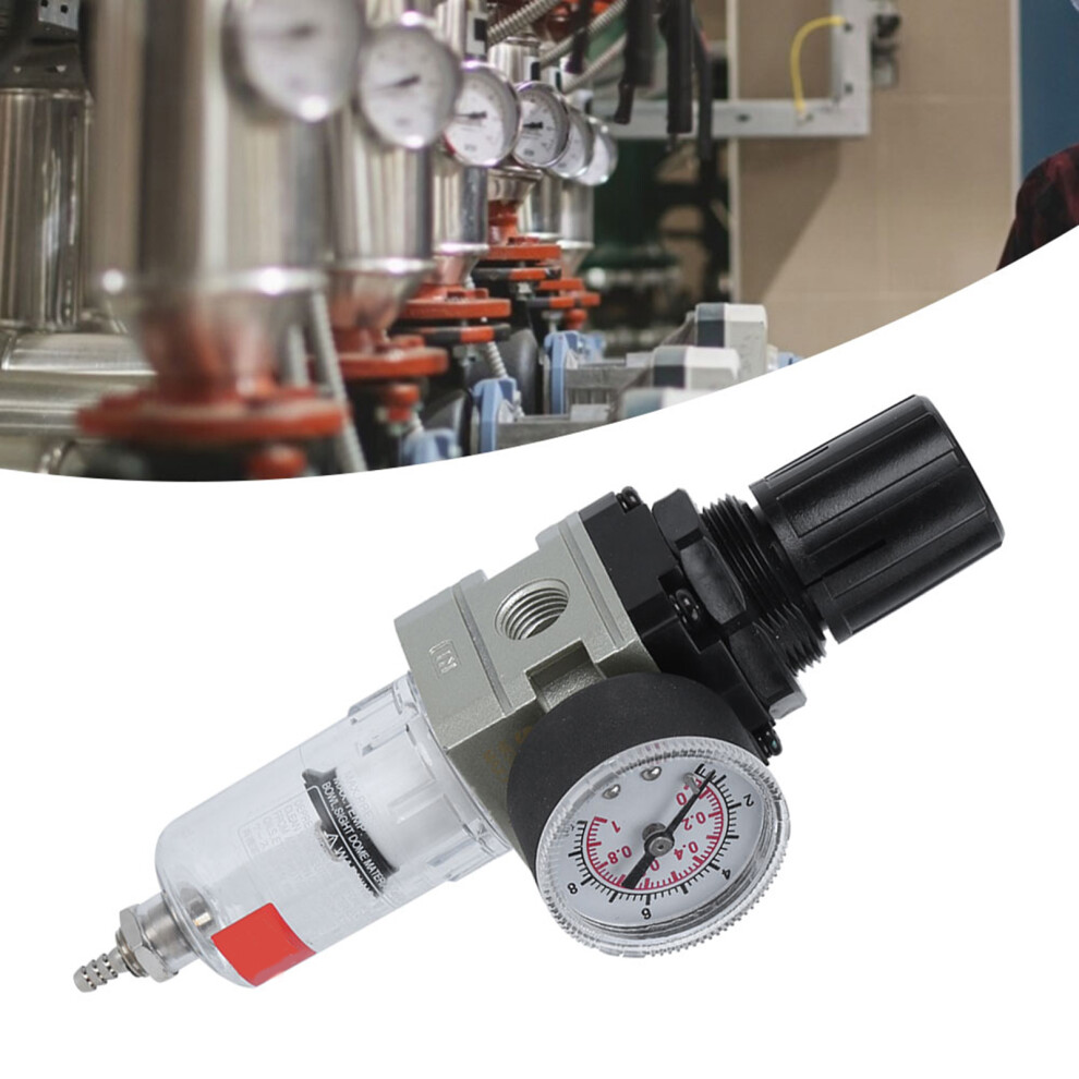 Oil-Water Separator Pneumatic Filter Aw2000-02, Aluminum, G1/4In 4911361768859
