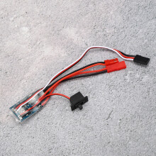 RC Geschwindigkeitsregler 30A Bürstenmotor bidirektional mit Bremse für Auto und Boot Schwarz