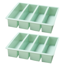 Bandejas para congelar cubitos, ideales para té helado y cócteles, moldes para congelar con marco de acero inoxidable, preparación de comidas