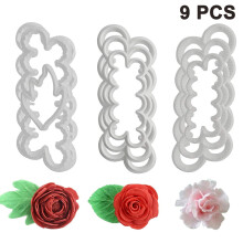 Kit di pasta di gomma e pasta polimerica per decorare fiori, fondente, glassa, rose, garofani e peonie - Per pasticceria, caffetteria, torte di