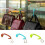 (Blue) Portable Removable Plastic Bag Hook Table Desk Purse Handbag Holder Mini Hanger 3