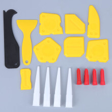 17Pcs Plastic Sealant Spreader Kit for Glass Glue & Caulking
