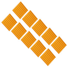 20pcs Golden Aluminum Heat Sink for 3D Printer 37x4x37mm Cooling Fin