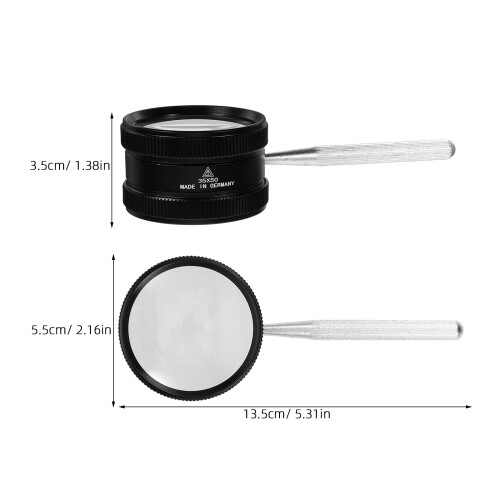 Loupe Magnification 35X Zinc Noir Portable Pour 1
