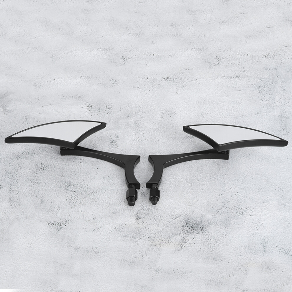 2Pcs Aluminum Rearview Side Mirror 8Mm/10Mm Universal, 150X50mm 4911361786976