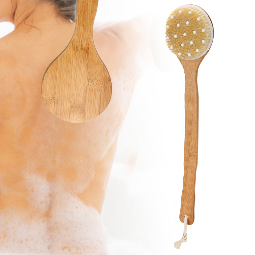 Long Handle Bath Brush Exfoliating Body Scrubber Skin Massage Shower Brush