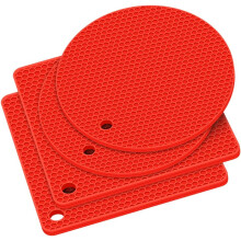 Kitchen Companion: Food Grade Silicone Mat With Honeycomb Design For Enhanced Grip And Water Repellency