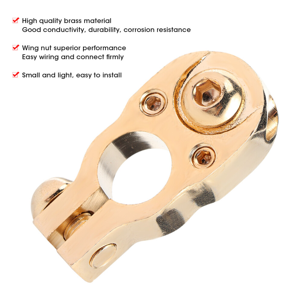Battery Terminal Pure Brass 15.9Â17.5Mm Compatible With Car And Truck Poles 8251361790945