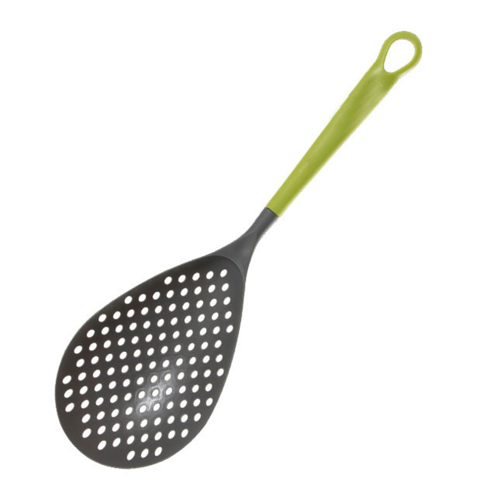 Flexible Silicone Skimmer, Ergonomic Grip for Comfort, Non-Stick Coated Cookware Friendly, Space-Saving Storage, Lightweight Nylon for Effortless Mane-image-OPC-PMZJQTM-NEW