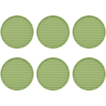 Stylish Non Slip Silicone Coasters, Heat Resistant Cup Coasters for Drinks, Protect Your Tables from Damage, Easy to Clean, Perfect Size for Any Glass