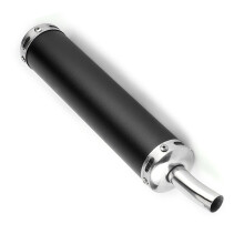 Edelstahl-Abgaskrümmer 20 mm/0,8 Zoll für 2-Takt-Motorrad Schwarz
