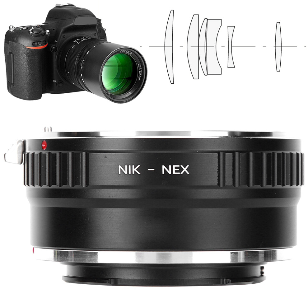 Nik-Nex Aluminium Adapter Ring For Nikon F To Sony E Mount Mirrorless Cameras 9441361792240