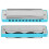 10-Hole Blues Harmonica G Key Electroplated Base for Beginners Blue 8