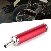 Edelstahl 20 mm Auspuff-Dämpfer Schalldämpfer für 2-Takt-Motorrad, Rot
