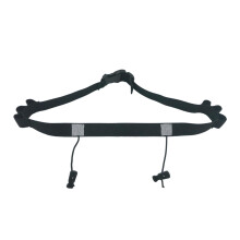Race Number Belt for Triathletes Running Bibs Holder and Elastic Gel Loop Triathlons Black
