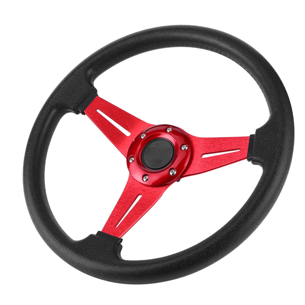 Universal Modified 14In 350Mm Racing Drifting Steering Wheel Red 9411361794728