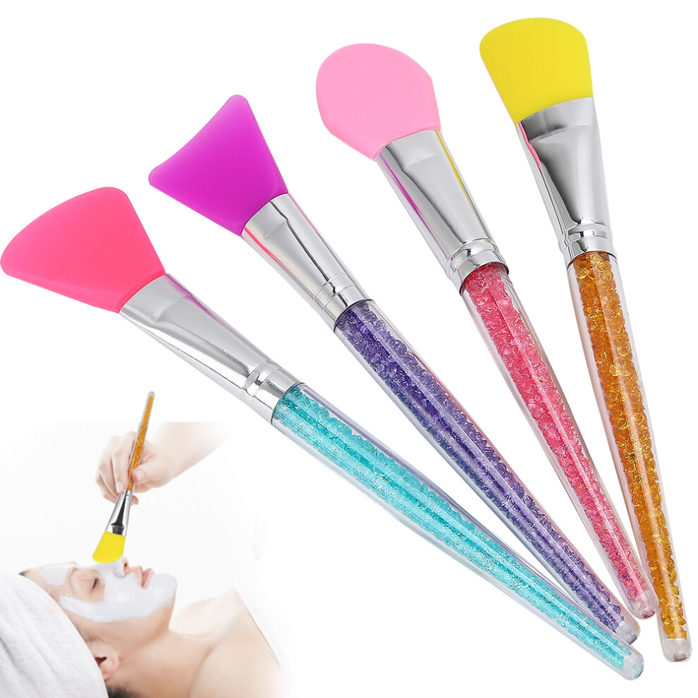Set of 4 Silicone Face Mask Applicator Brushes for Makeup and Face Masks