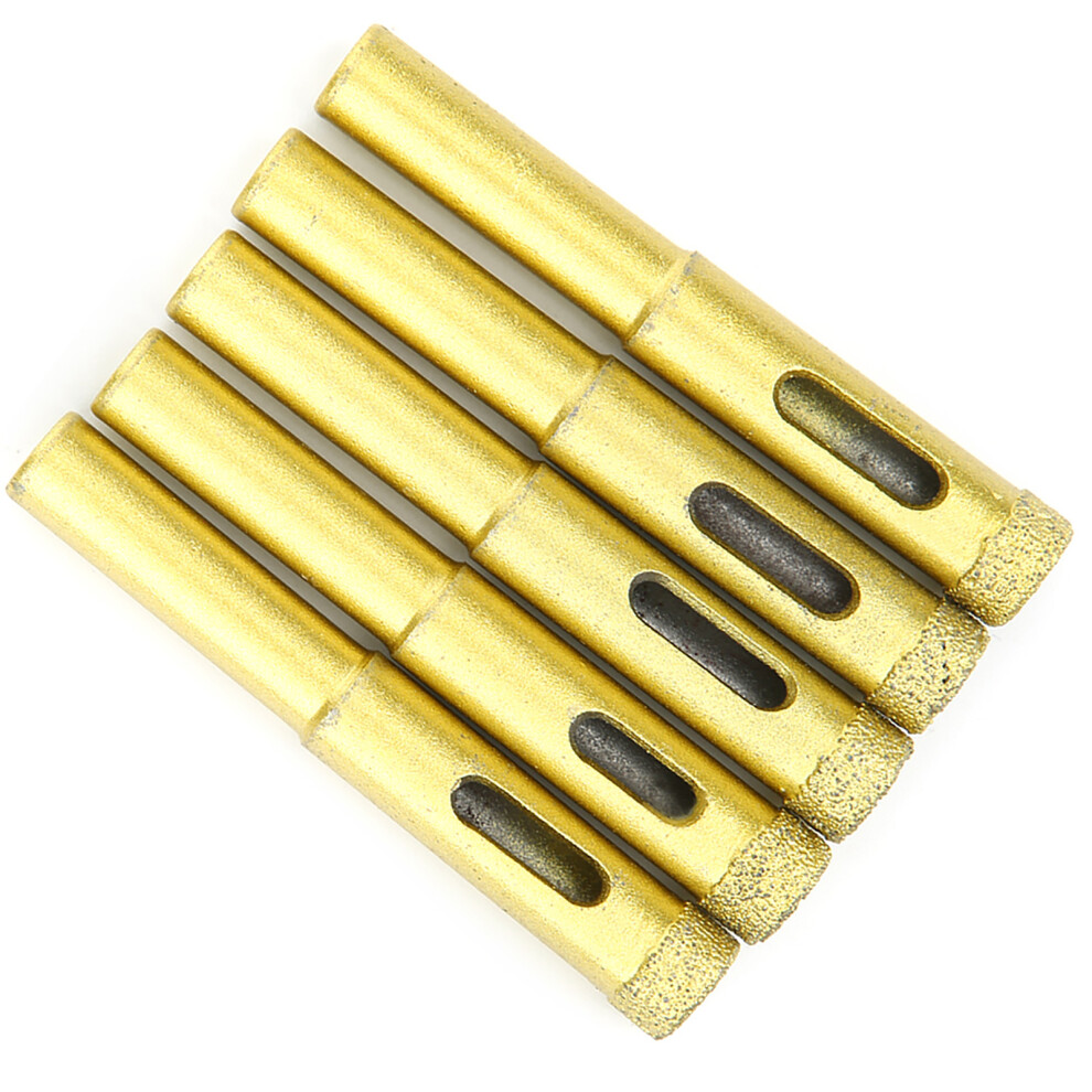 5Pcs Diamond Hole Saw Drill Bit Set 10Mm For Tile, Marble, Concrete 4971361797037
