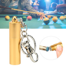 Edelstahl Snooker Pool Queue Spitze Pick-Werkzeug 5,8x1,3 cm Golden