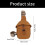 Casual Shoulder Bag With Multiple Pockets Adjustable-brown 3