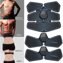 EMS Bauchtrainer mit LCD, 10 Modi, 20 Stufen, USB-Aufladung
