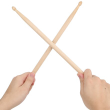 2 Pairs 5A/5B Maple Wooden Jazz Drumsticks 40.7cm Brown