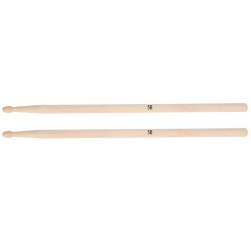 2 Pairs Maple 5A/5B Jazz Drumsticks for Beginners, 40.7cm, Burlywood 2