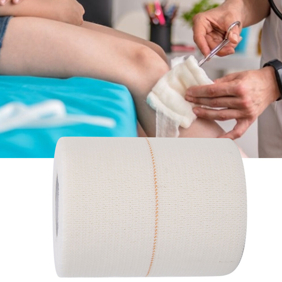 White Portable Cotton Sprain Fixation Bandage 7.5Cm X 4.5M